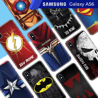 Capa Capinha - Samsung Galaxy A56 - Super Heróis com nome