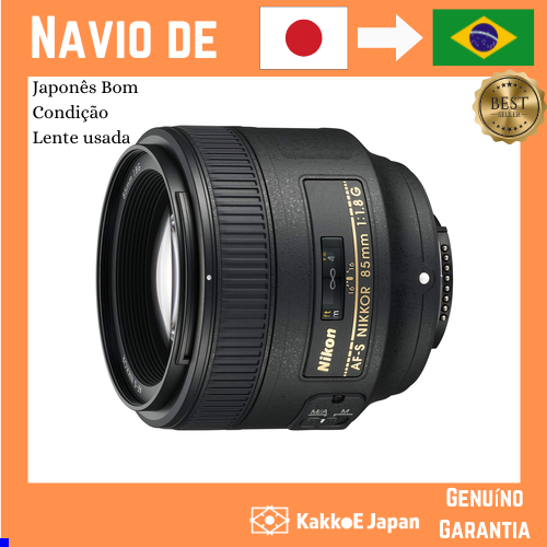 Lente Nikon Prime AF-S NIKKOR 85mm f/1.8G Compatível com Full