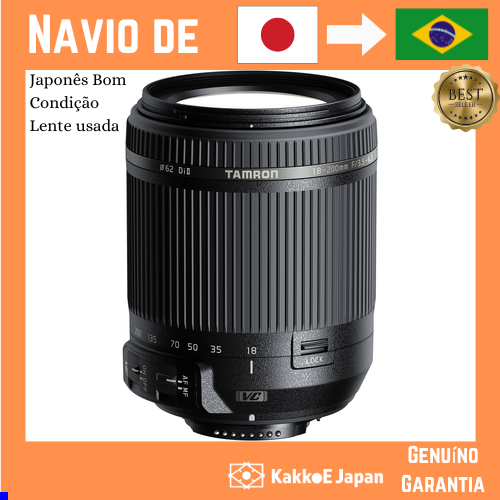 Lente Zoom de alta ampliação TAMRON 18-200mm F3.5-6.3 DiII VC para