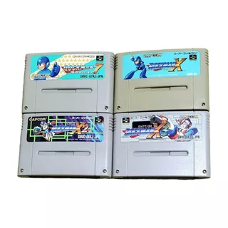 Rockman Megaman X X2 X3 7 Nintendo Super Famicom SFC SNES Japão Testado