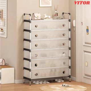 Sapateira Vertical Inox Luxo Sapateira Multiuso Para Calçados 5/6/7 Andares Organizador Armário de Sapato