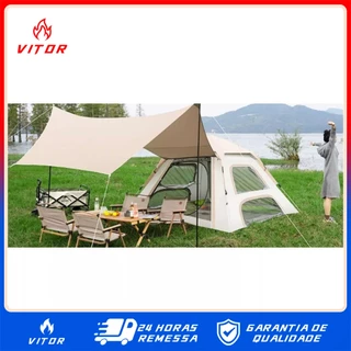 Barraca De Camping Acampamento 4/5 Pessoas Automática com Tenda VITOR em Oferta na Shopee