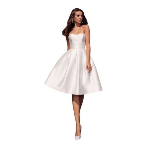 Vestido De Noiva Tomara Que Caia Curto Larissa