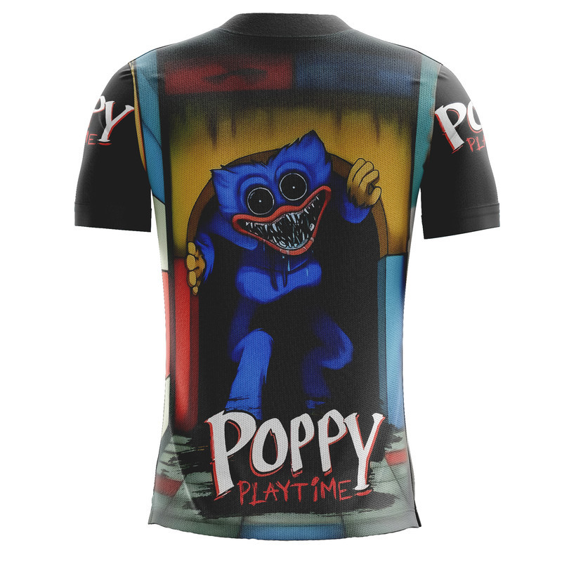 CAmiseta Camisa Pop Play Time Smiling Critters Roblox Huggy_x000D_