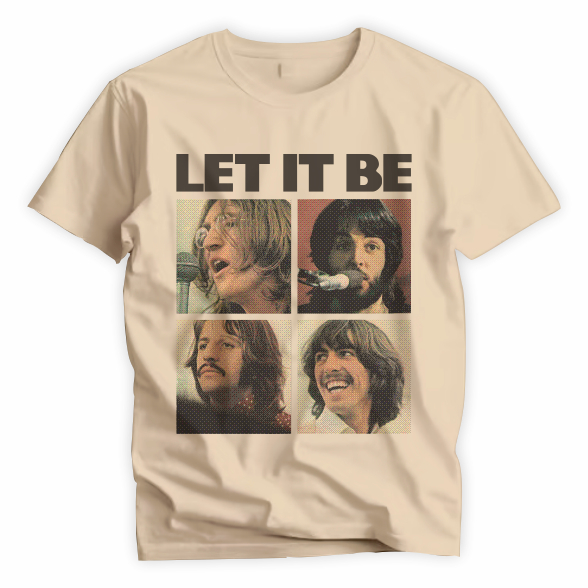 Camiseta Unissex Poliéster The Beatles Let It Be B1059 | Shopee Brasil