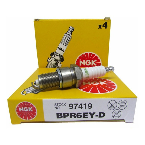 Jogo De Velas Ngk Cobalt Spin 1.8 8v Flex 2012 Até 2016 Bpr6eyd