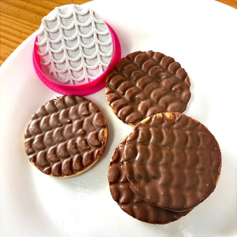 Cortador e Marcador Tipo Calipso Confeitaria Pasta Biscoito 