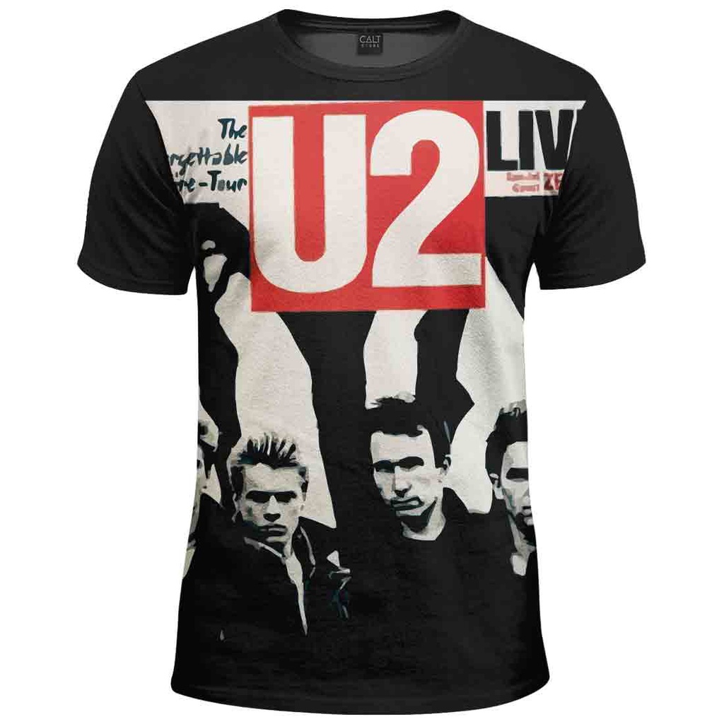Camiseta Bono Vox U2 estilo banda rock estampada | Shopee Brasil