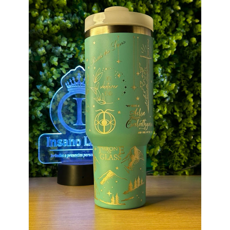 Copo Térmico 1,2L - Edição Trono de Vidro | Shopee Brasil