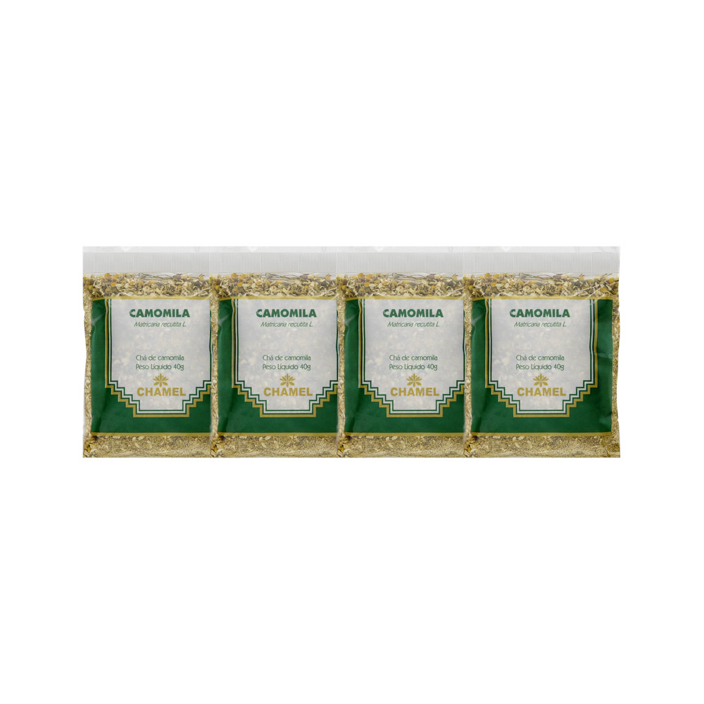Kit 4x Chá Pacote Camomila Flores 40g - CHAMEL | Shopee Brasil