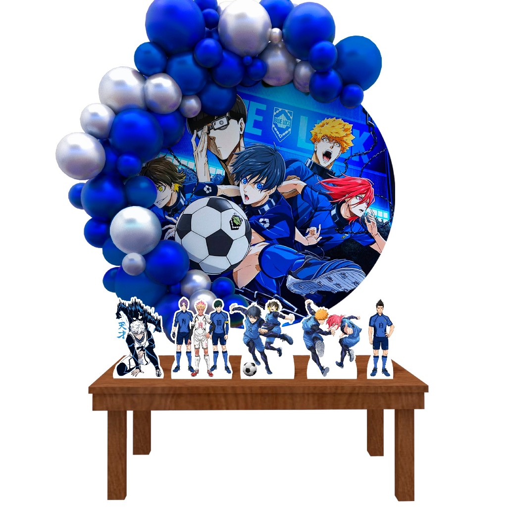 Kit Festa Painel Redondo Decoração Blue Lock 1,50 Diâmetro | Shopee Brasil