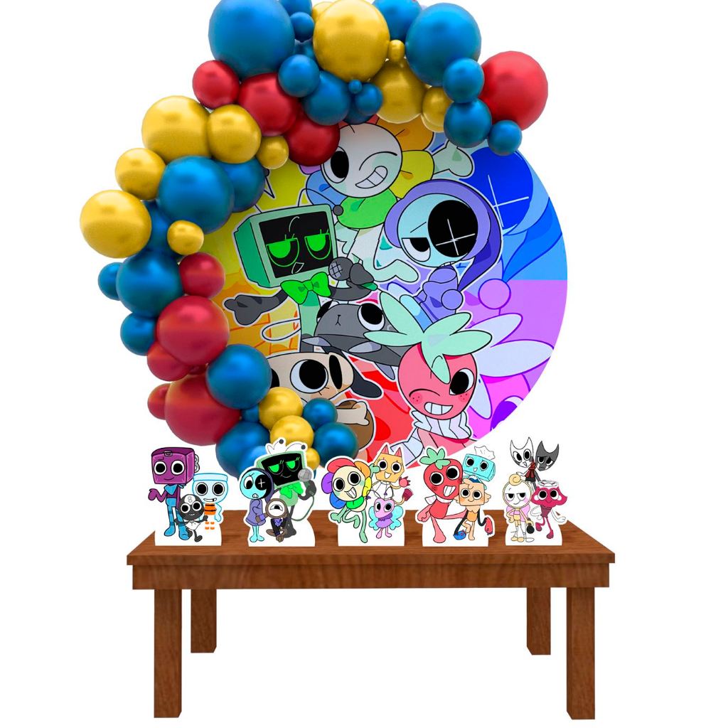 Kit Festa Painel Redondo Decoração Dandy’s World 1,50 Diâmetro | Shopee ...