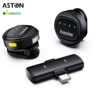 Astgn X Basike Microfone Lapela Anti-ruído Pro Tipo C Compatível com Samsung e Huawei