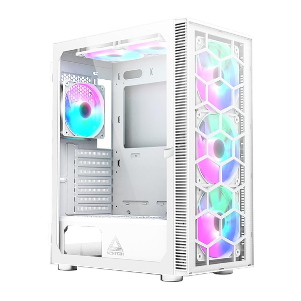 Gabinete Gamer Montech X3 Glass – Mid Tower ATX, 6 Fans RGB, Vidro Temperado | Pronta Entrega | BR