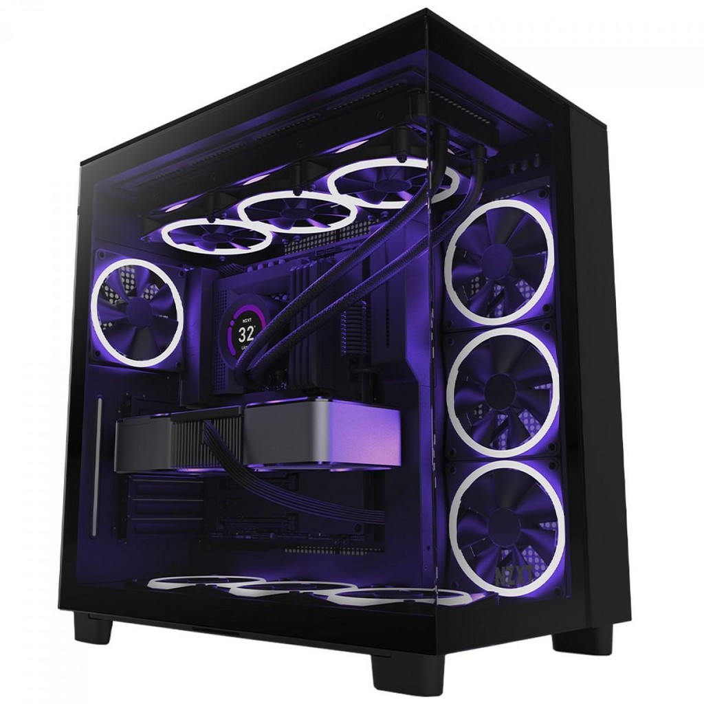 NZXT H9 Elite Flow RGB＋ Gabinete NZXT H9 Flow RGB+ Branco com 7 Fans CM-H92FW-P1