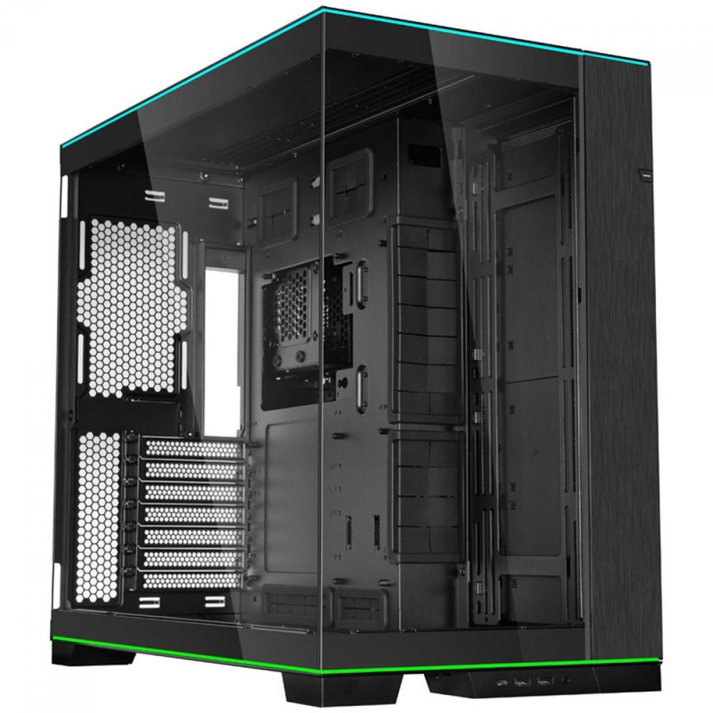 Gabinete Gamer Lian Li O11D EVO RGB, Mid Tower, Vidro Temperado, E-ATX, Preto, Sem Fonte, Sem Fan, O11DERGBX BLACK