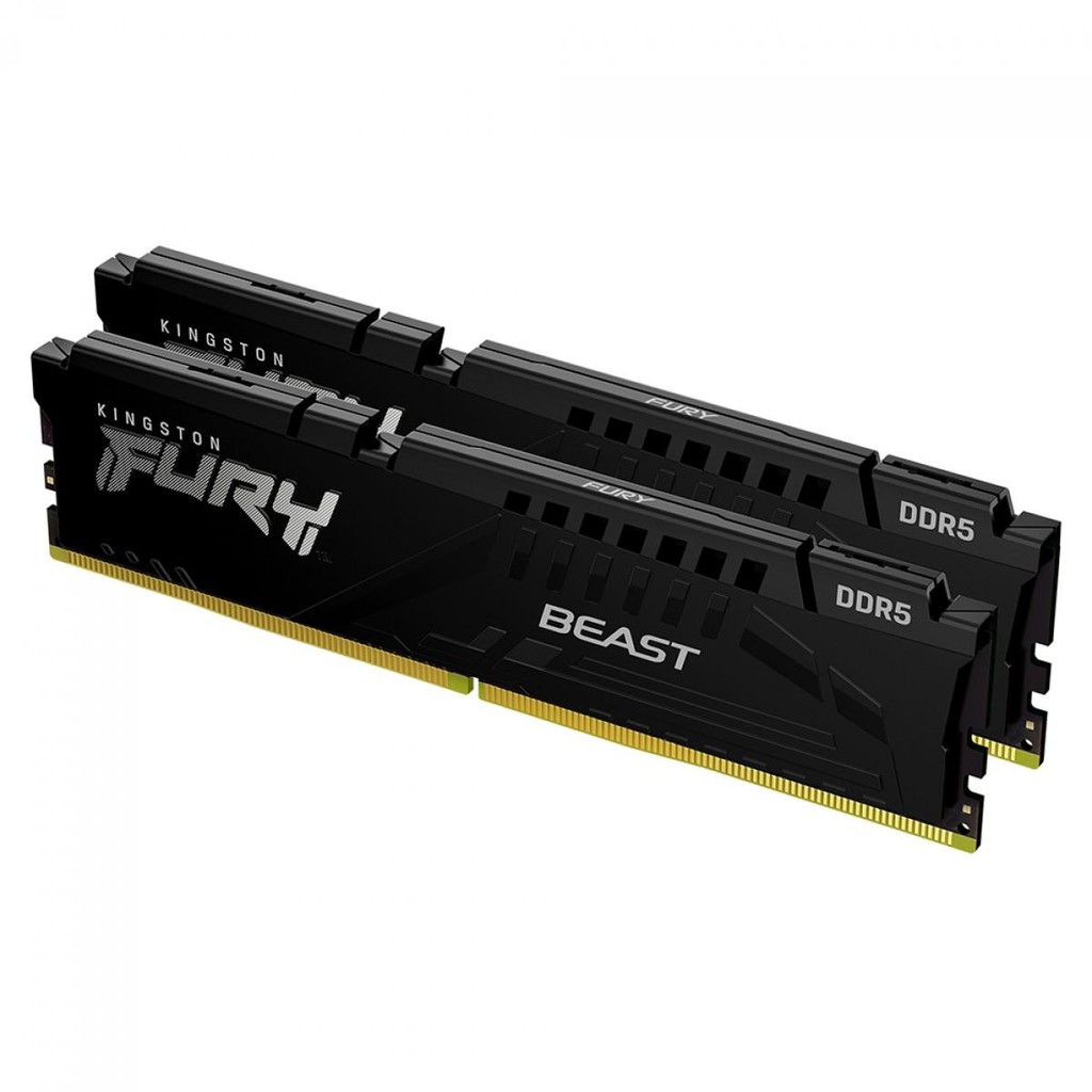 Memória DDR5 Kingston FURY Beast, 16GB (2x8GB), 6000MHz, Black, KF560C30BBEK2-16
