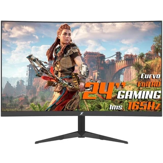 Monitor Gamer SuperFrame Precision Ultra, 24 Pol, Curvo, Full HD, Fast VA, 1ms, 165Hz