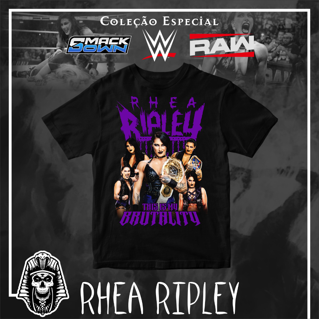 CAMISETA RHEA RIPLEY WWE RAW | Shopee Brasil