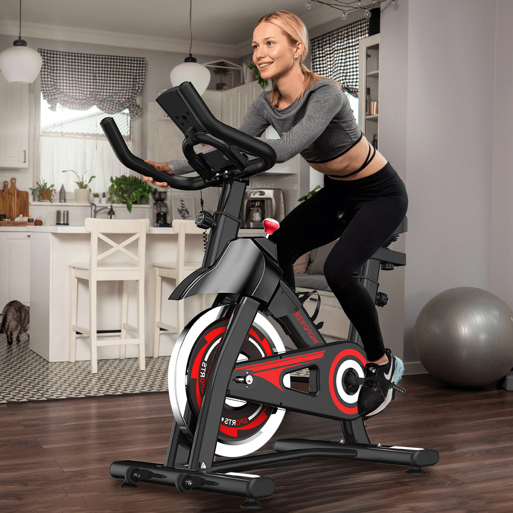 Bicicleta Spinning Ergométrica Exercício Profissional Monitor suporta até 160kg