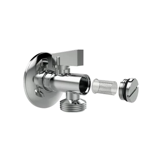 Torneira de Esfera com Filtro para Máquina de Lavar Blukit Cromada