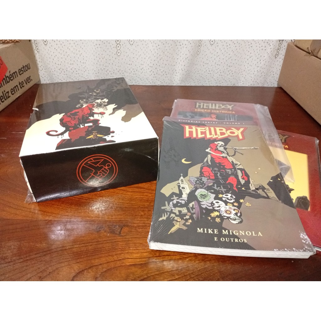 Hellboy Omnibus Volumes 1 a 4 + Box! Editora Mythos! Volumes novos. 2 a ...