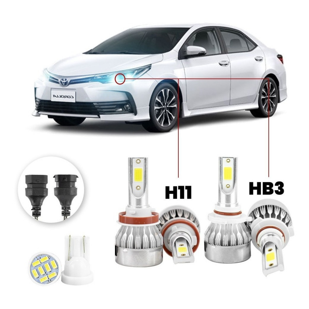 Lampadas Led Toyota Corolla 2018 A 2022 H11 Hb3 20000lm | Shopee