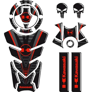 Adesivo Tankpad 3D Protetor Tanque Bocal Mesa Bengala Kawasaki Ninja 250 300 29