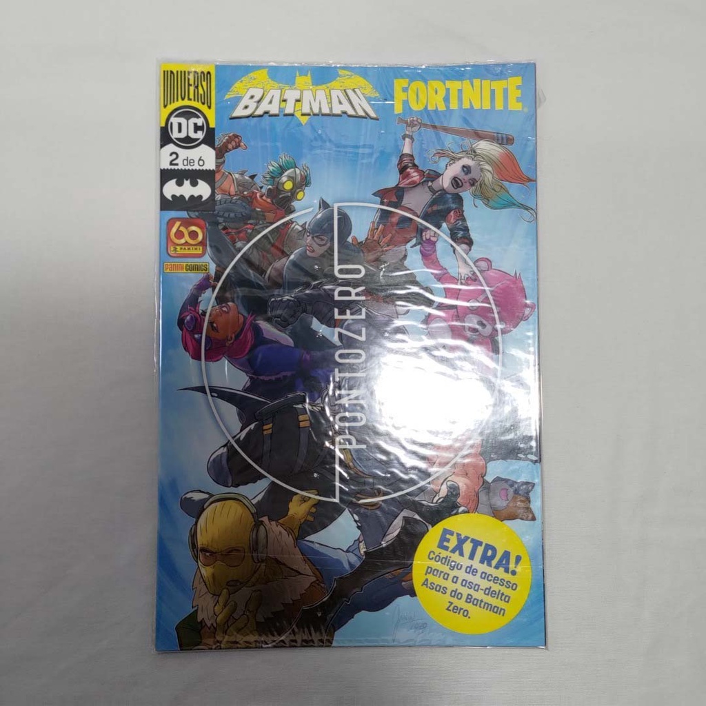 Batman Fortnite ponto zero com código edições 1, 2, 3, 4, 5, 6 HQ DC Panini