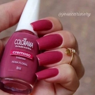 Esmalte Cremoso Colorama Rosa Floral 8ml