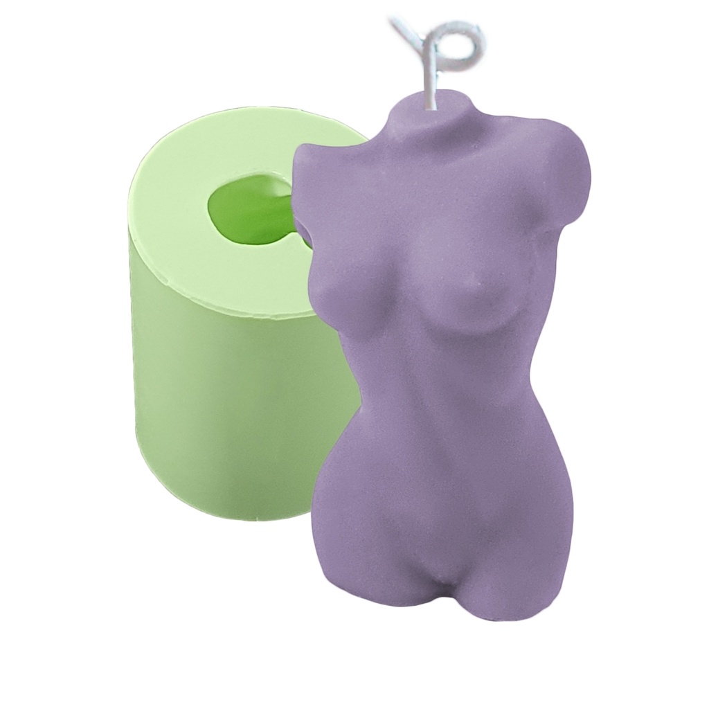 Molde – Forma de Silicone Para Sabonetes, Velas, Resina, Biscuit e Gesso – Corpo Feminino