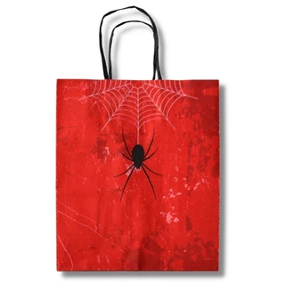 SACOLINHAS SURPRESAS LEMBRANCINHAS SACOLA TEIA DE ARANHA (17,5X8,5X21,5CM.) C/ 10 UN.