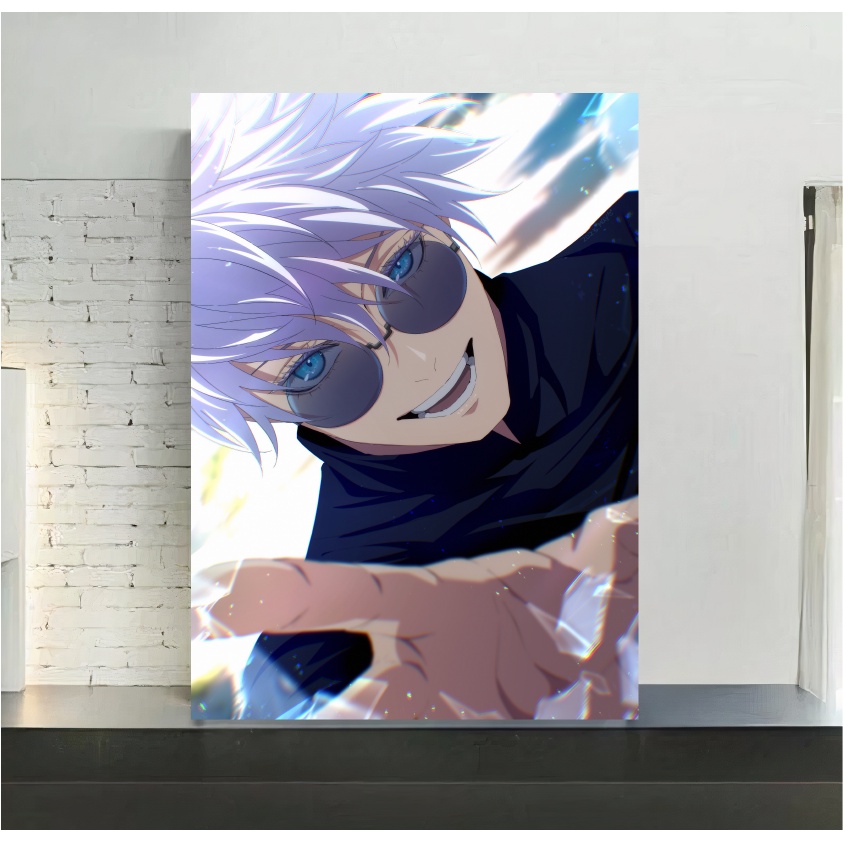 Quadro de mdf poster moldura, Mangá, Anime, Jujutsu Kaisen, Gojo ...
