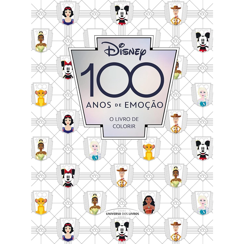 Livro Disney 100 Anos De Emocao - Livro De Colorir