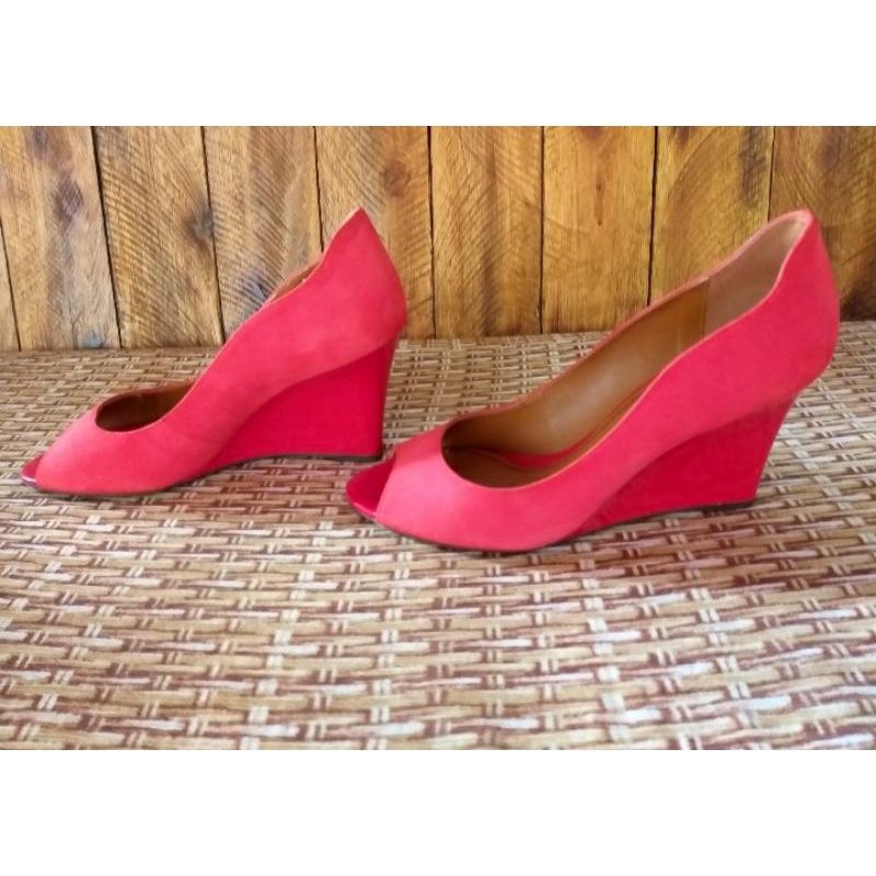 Sapato vermelho Arezzo tamanho 36 Shopee Brasil