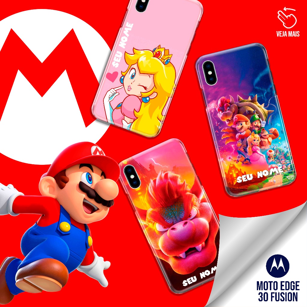Capa Capinha - Moto Edge 30 Fusion - Super Mario Bros | Shopee Brasil