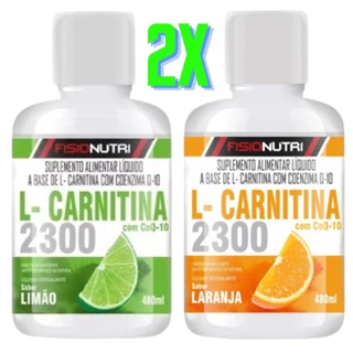 TERMOGENICO L- CARNITINA LIQUIDA 2300MG KIT COM 2- 480 ML