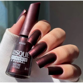 Esmalte Risqué Hipoalergênico Marrom Metálico Não me Rotule 8ml