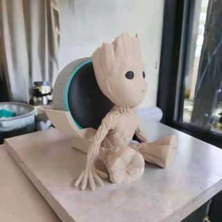 Suporte Alexa Echo Dot 3 Groot Guardiões da Galáxia - Presente, decoração, stand de mesa Amazon