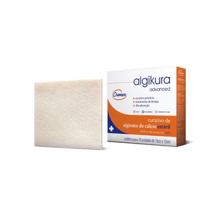 Algikura Curativo de Cálcio Advanced Estéril 5x5cm - com 10 Unidades