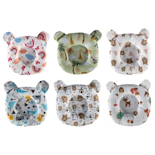 Almofada Anatômica para Bebê Travesseiro Macio e Confortável - Lisa e Estampada em Oferta na Shopee