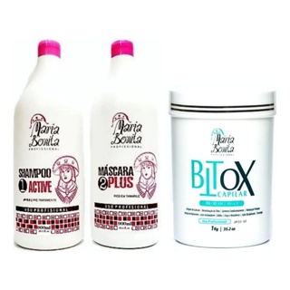 Kit Progressiva Maria Bonita Selagem Botox Redutor De Volume