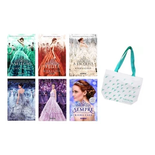 Box 6 Livros Série A Seleção Kiera Cass + Ecobag