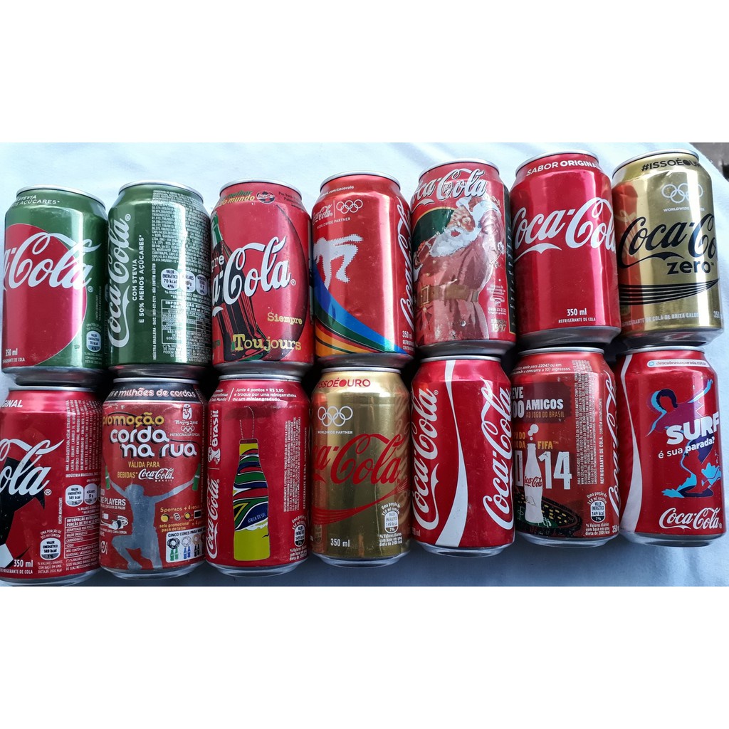 Lata Antiga Coca-Cola Diversos lançamentos - Xd