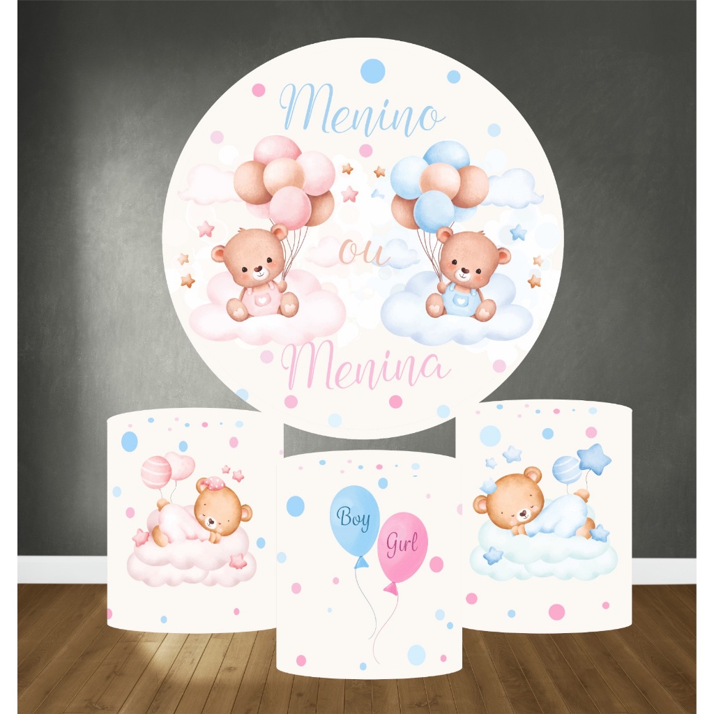 kit capa de paineis e cilindros Chá revelação