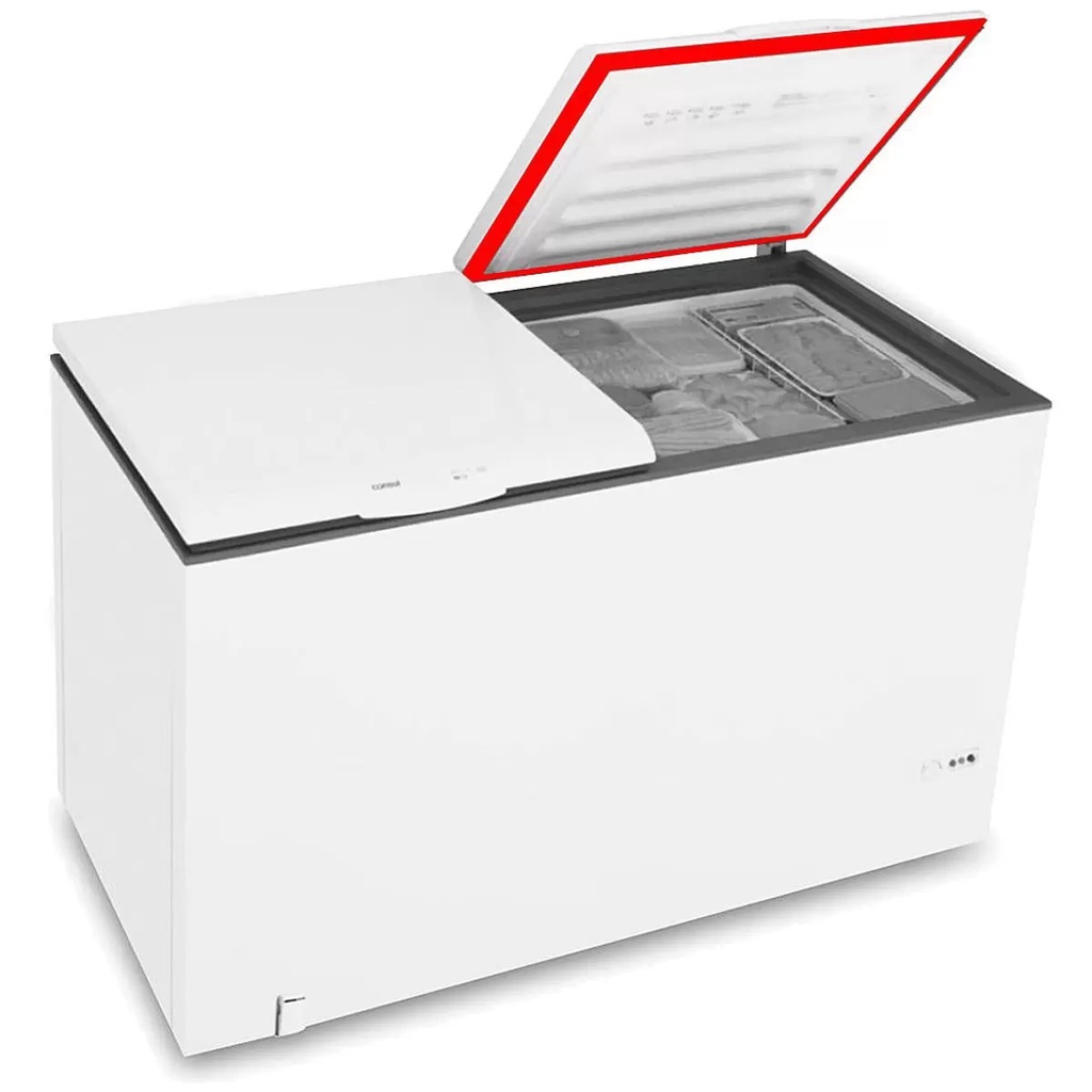 Borracha Gaxeta Metalfrio Da400 Da420 Refrigerador Freezer Horizontal 66x61
