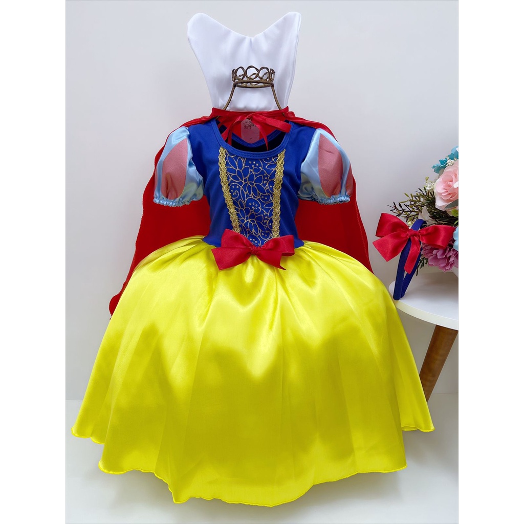 Fantasia Princesa Morceguinho Infantil com Vestido e Tiara - Extra