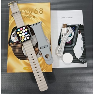 HW68 Mini S8 Ultra Mini 41mm Smartwatch Relógio Inteligente Mais Pulseira Cores Laranja Preto Rosa