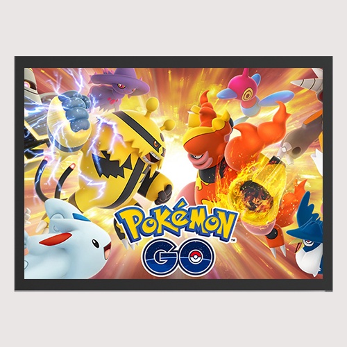 Quadro para Quarto Pokemon GO Kyogre Lendário 45x33 A3 - Tudo4Home