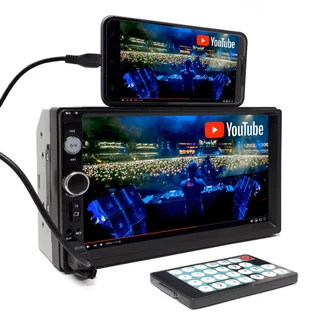 Central Multimídia MP5 Volkswagen Fox 2010 2011 2012 2013 2014 2015 2016 Tela 7 Polegadas Touch Bluetooth Espelhamento USB SD Emparelhamento Sincroniza Atende Ligação Celular